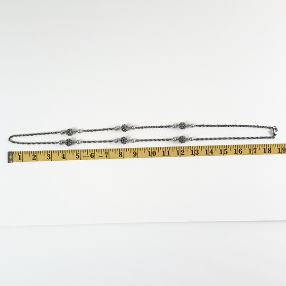 Silver and White Pearl Statement Necklace, NWOT - Picture 8 of 8